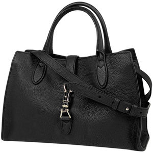 Gucci New Jackie Line 2WAY Shoulder Bag Leather Black